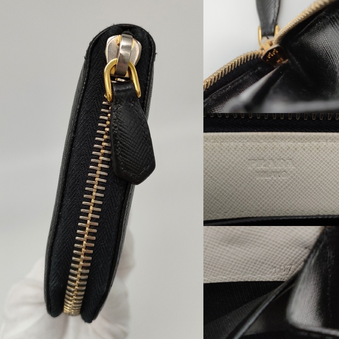 PRADA(プラダ)の《極美品　正規品》プラダ　ラウンドファスナー　長財布 レディースのファッション小物(財布)の商品写真