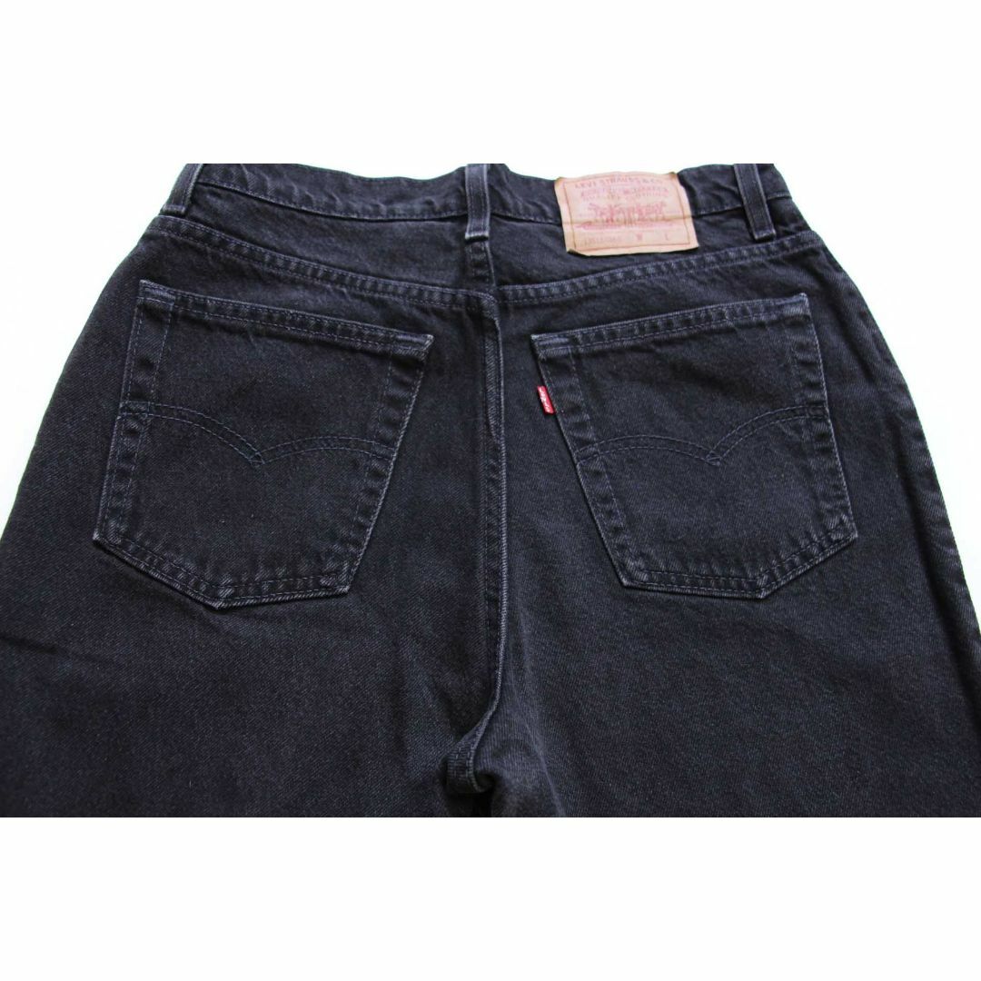 Levi's(リーバイス)の90s USA製 Levi'sリーバイス 512 ブラック デニムパンツ 13 S★06 オールド ビンテージ ジーンズ スリム テーパード ハイウエスト レディースのパンツ(デニム/ジーンズ)の商品写真