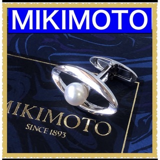 MIKIMOTO - 美品　ミキモトカフスリンクス　アコヤ  本真珠　6.5mm シルバー