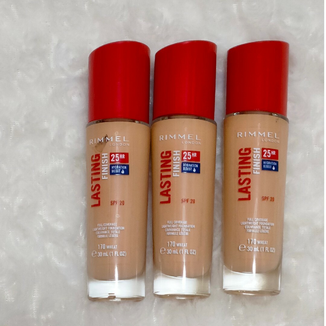 RIMMEL(リンメル)の3本セット リンメルラスティングフィニッシュ ファンデーション コスメ/美容のベースメイク/化粧品(ファンデーション)の商品写真