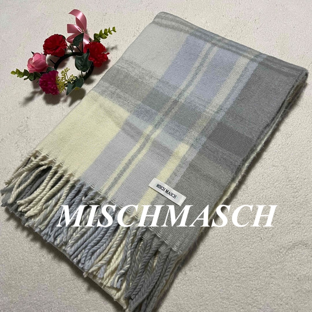 MISCH MASCH(ミッシュマッシュ)のミッシュマッシュ  MISCHMASCH♡チェック柄　ストール　マフラー　即発送 レディースのファッション小物(ストール/パシュミナ)の商品写真