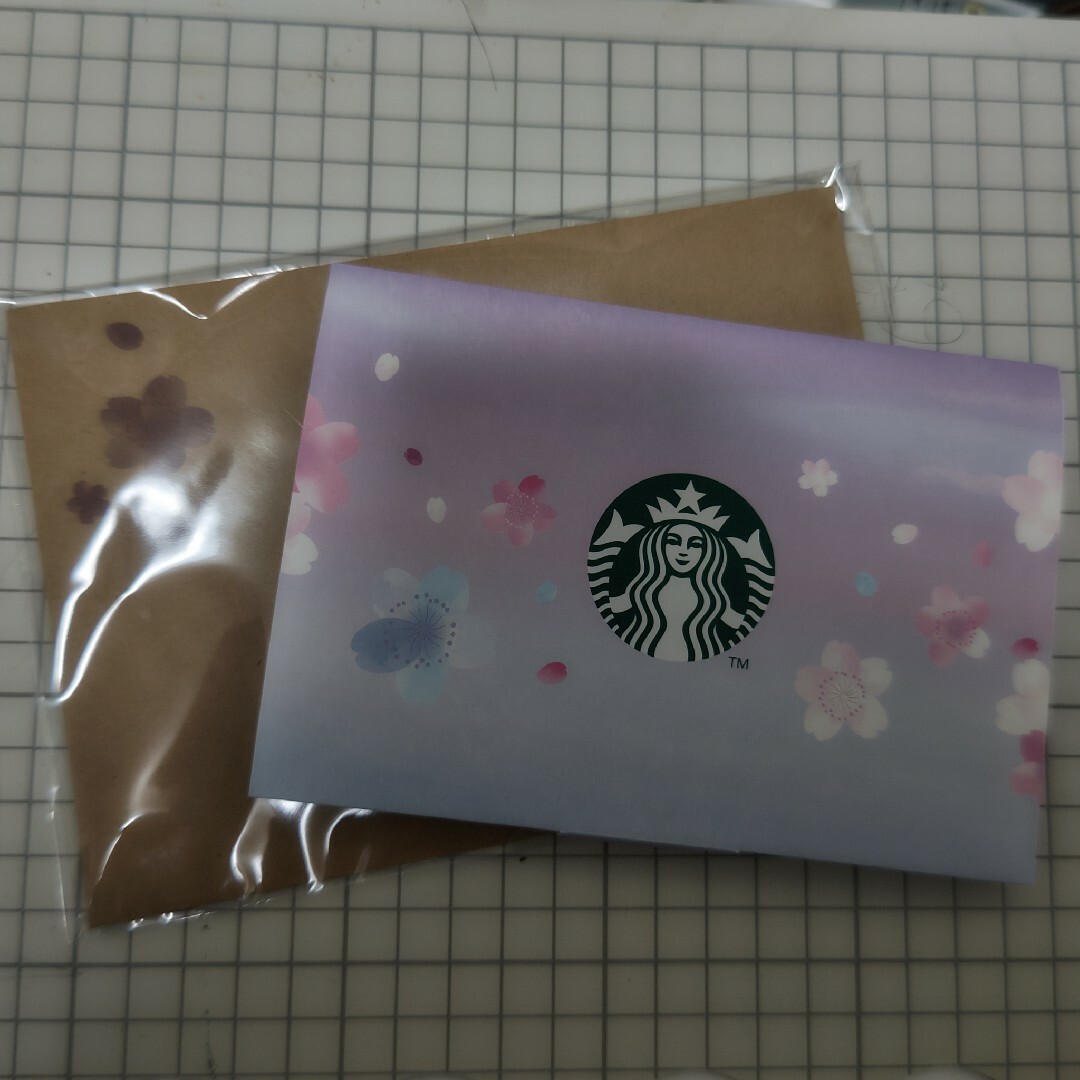 Starbucks Coffee(スターバックスコーヒー)の【カードなし】スターバックス 桜2023 ギフトカード カレンダー ハンドメイドの文具/ステーショナリー(カード/レター/ラッピング)の商品写真