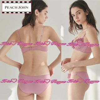 ピーチジョン(PEACH JOHN)のPEACH JOHN★ケミカルレースブラショーツ★フルバックパンツ下着★PINK(ブラ&ショーツセット)