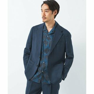 ユナイテッドアローズグリーンレーベルリラクシング(UNITED ARROWS green label relaxing)の【NAVY】麻混カルゼ 3B ジャケット(その他)