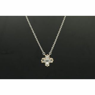 美品　スタージュエリー　STAR JEWELRY　クロス　ネックレス　ジルコニア