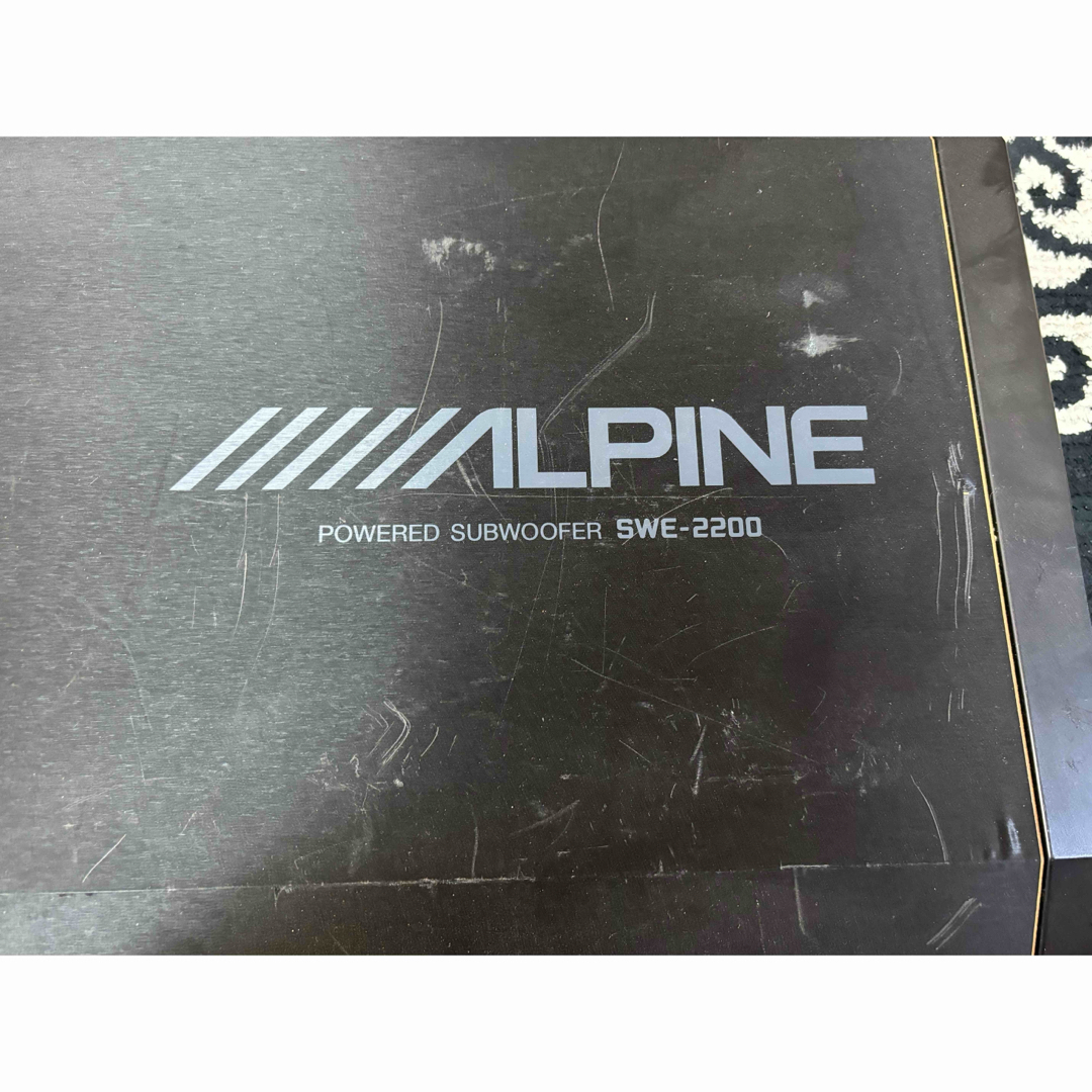 アルパインALPINE パワードサブウーファー SWE-2200 カーオーディオ ウーハー
