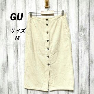 ジーユー(GU)のGU ジーユー (M)　コーデュロイタイトスカート(ひざ丈スカート)