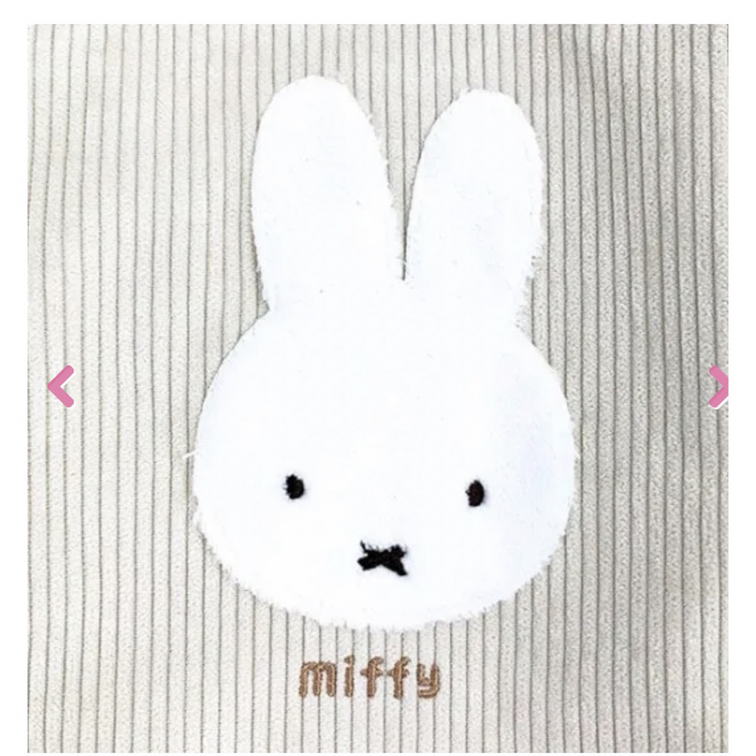 miffy(ミッフィー)のミッフィー ふわもこワッペン スクエアトートバッグ レディースのバッグ(トートバッグ)の商品写真