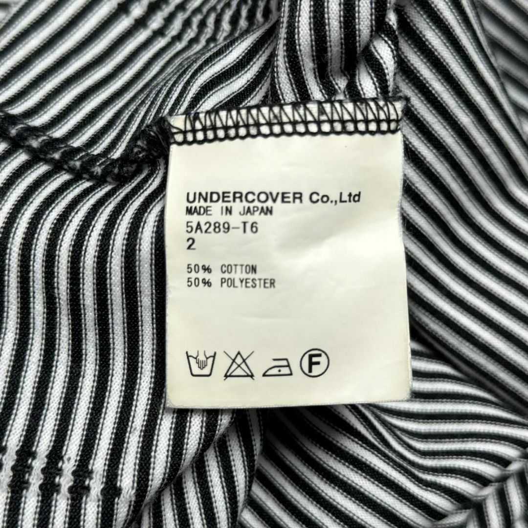 UNDERCOVER(アンダーカバー)のFA0）希少 アンダーカバー 05AW ダメージ加工ボーダーＴシャツ 2 メンズのトップス(Tシャツ/カットソー(七分/長袖))の商品写真