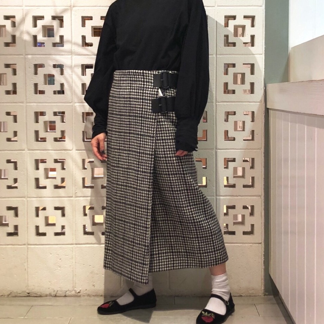 ロングスカートbeamsboy HarrisTweed ハリスツイード キルト スカート