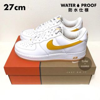 ナイキ(NIKE)の27cm【防水】ナイキ エアフォース 1 LOW RETRO QS イエロー 黄(スニーカー)