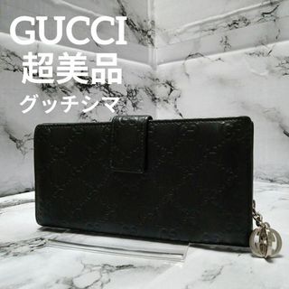 グッチ(Gucci)の630超美品　グッチ　長財布　札入れ　グッチシマ　インターロッキングストラップ(財布)