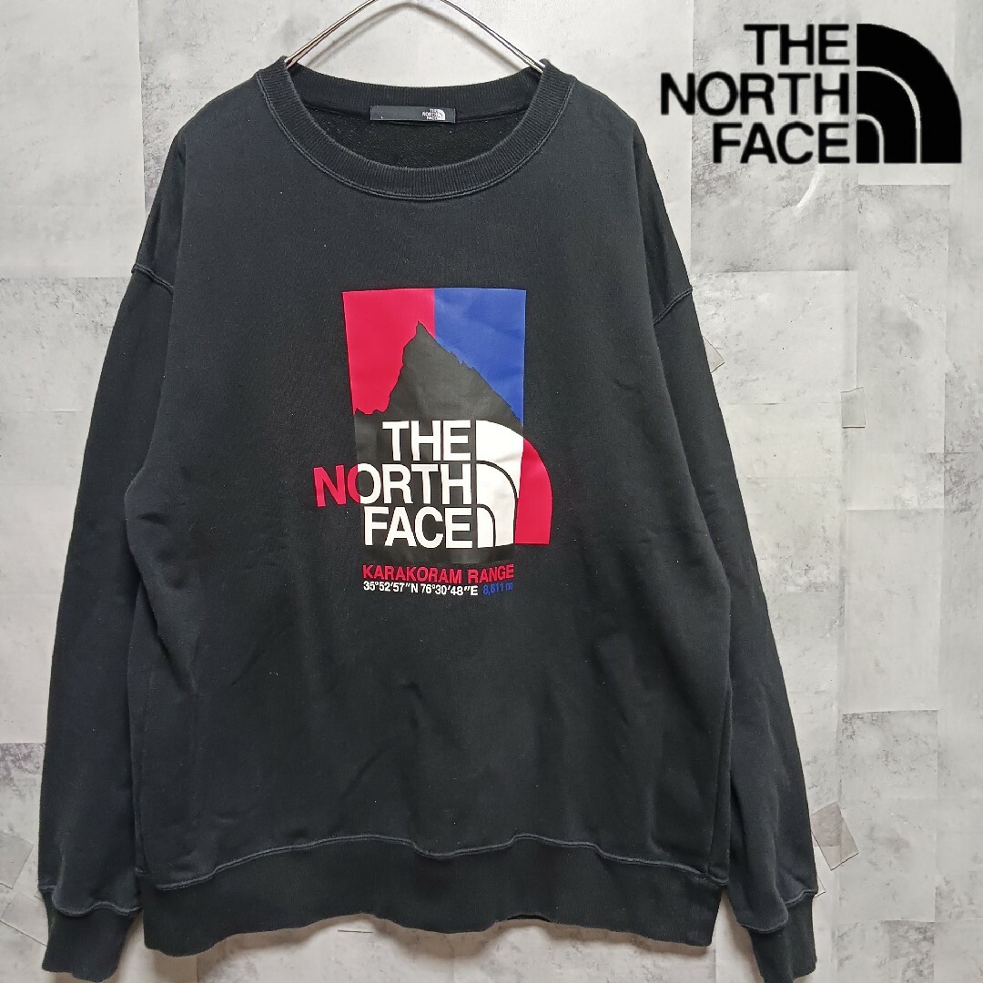 THE  NORTH  FACE  ノースフェイスメンズトレーナーL ブラックメンズ