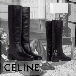 celine セリーヌ　フィービーファイロ　ロングブーツブラックサイズ