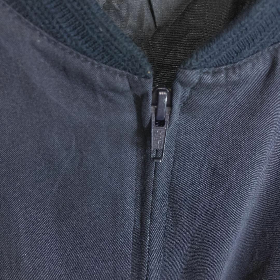 VINTAGE(ヴィンテージ)のヴィンテージUS古着 ワークジャケット シンプル 生地感 暗め ネイビー紺色M メンズのジャケット/アウター(ナイロンジャケット)の商品写真