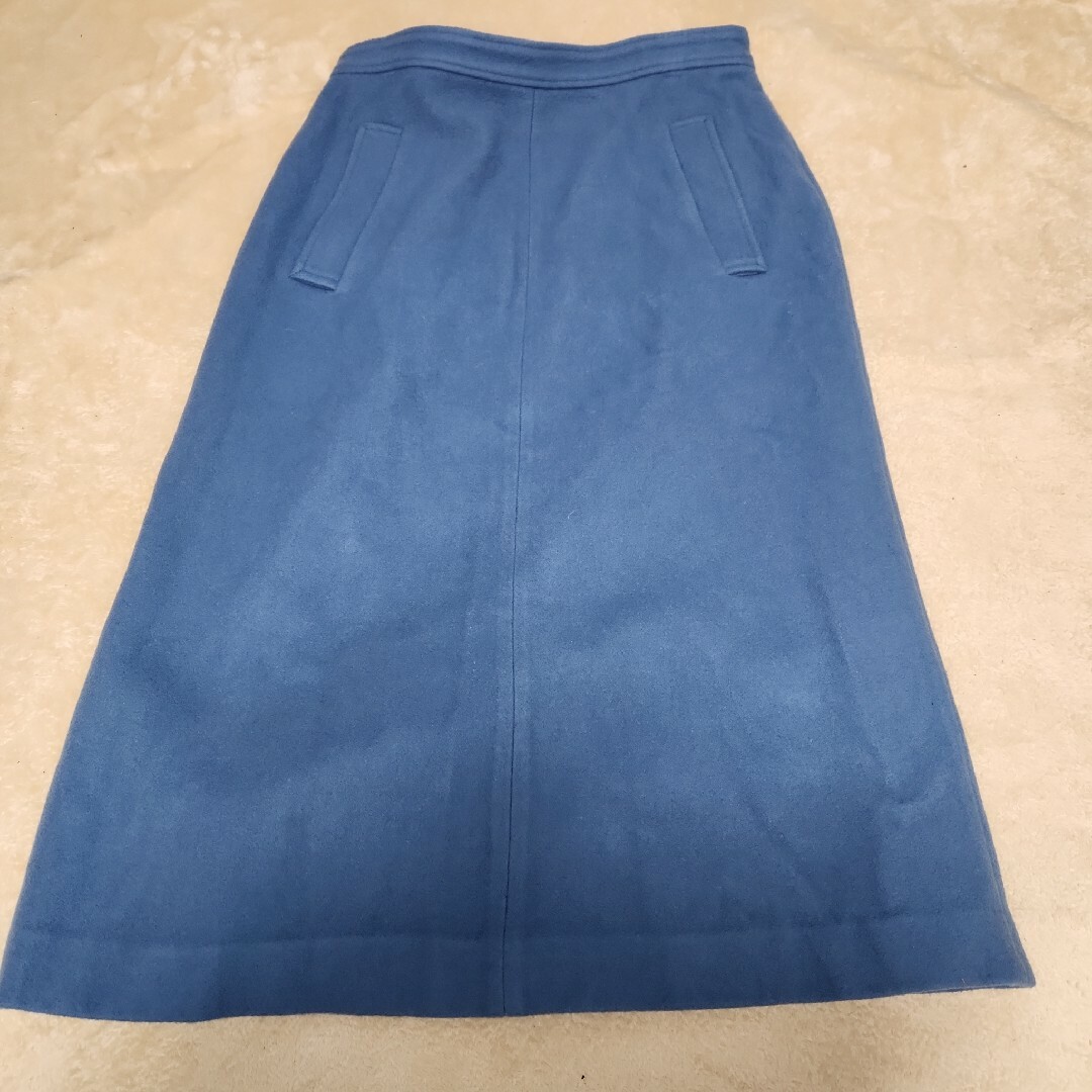SLOBE IENA(スローブイエナ)のSLOBE IENA　ブルー　ウール　タイトスカート　イエナ レディースのスカート(ロングスカート)の商品写真
