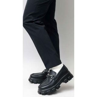 バレンシアガ(Balenciaga)の厚底 ブロックソール スクエアトゥ ビットローファー(ローファー/革靴)