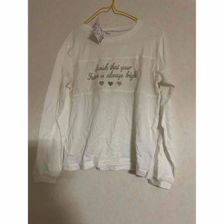 イオン(AEON)の女の子用　レース長袖Tシャツ　130サイズ　新品(Tシャツ/カットソー)