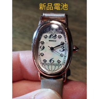 セイコー(SEIKO)のAC50　セイコー・ワイヤード　　クオーツ時計　新品電池・稼働品　シェル文字盤(腕時計)