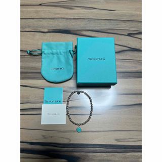 ティファニー(Tiffany & Co.)のティファニー ブレスレット リターントゥ ブルーハート ボールチェーン　シルバー(ブレスレット/バングル)