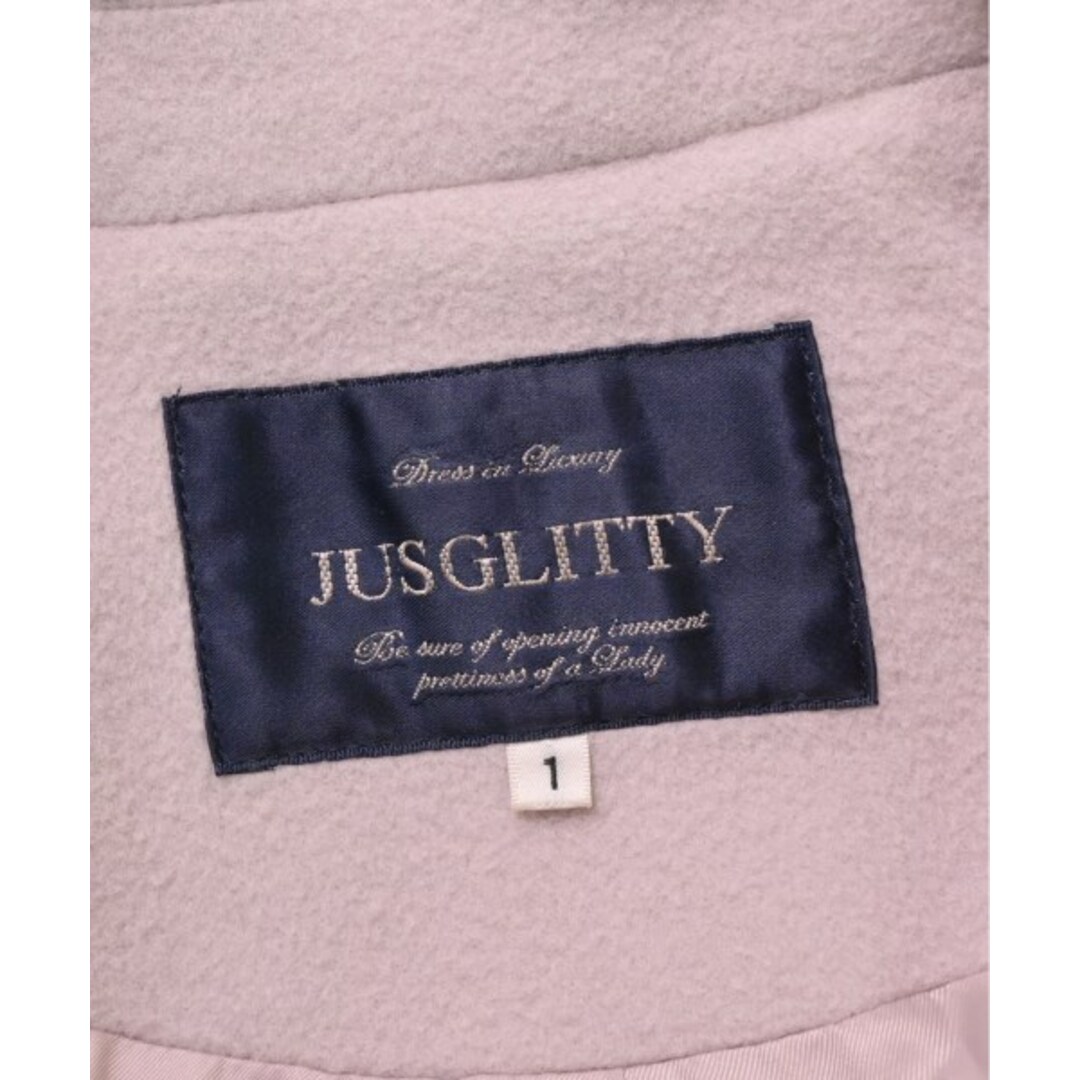 JUSGLITTY(ジャスグリッティー)のJUSGLITTY チェスターコート 1(S位) ピンクベージュ 【古着】【中古】 レディースのジャケット/アウター(チェスターコート)の商品写真