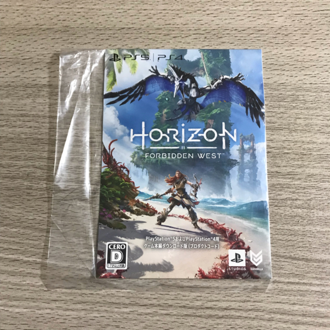 PlayStation4(プレイステーション4)のps5 ホライゾン ダウンロードコード Horizon forbidden エンタメ/ホビーのゲームソフト/ゲーム機本体(家庭用ゲームソフト)の商品写真