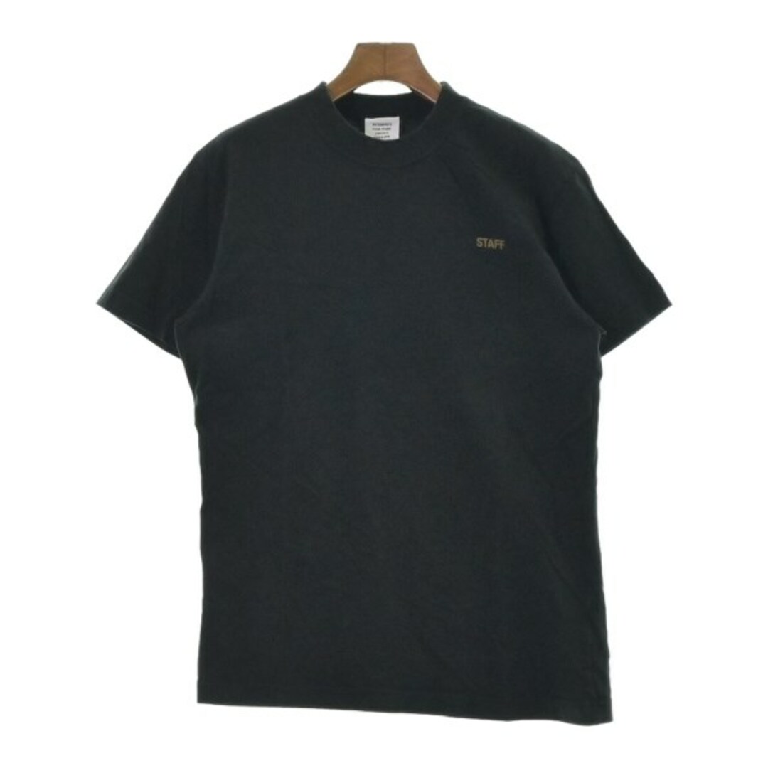 VETEMENTS(ヴェトモン)のVETEMENTS ヴェトモン Tシャツ・カットソー M 黒 【古着】【中古】 レディースのトップス(カットソー(半袖/袖なし))の商品写真