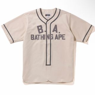 アベイシングエイプ(A BATHING APE)のabathingape baseball shirt mサイズ(Tシャツ/カットソー(半袖/袖なし))