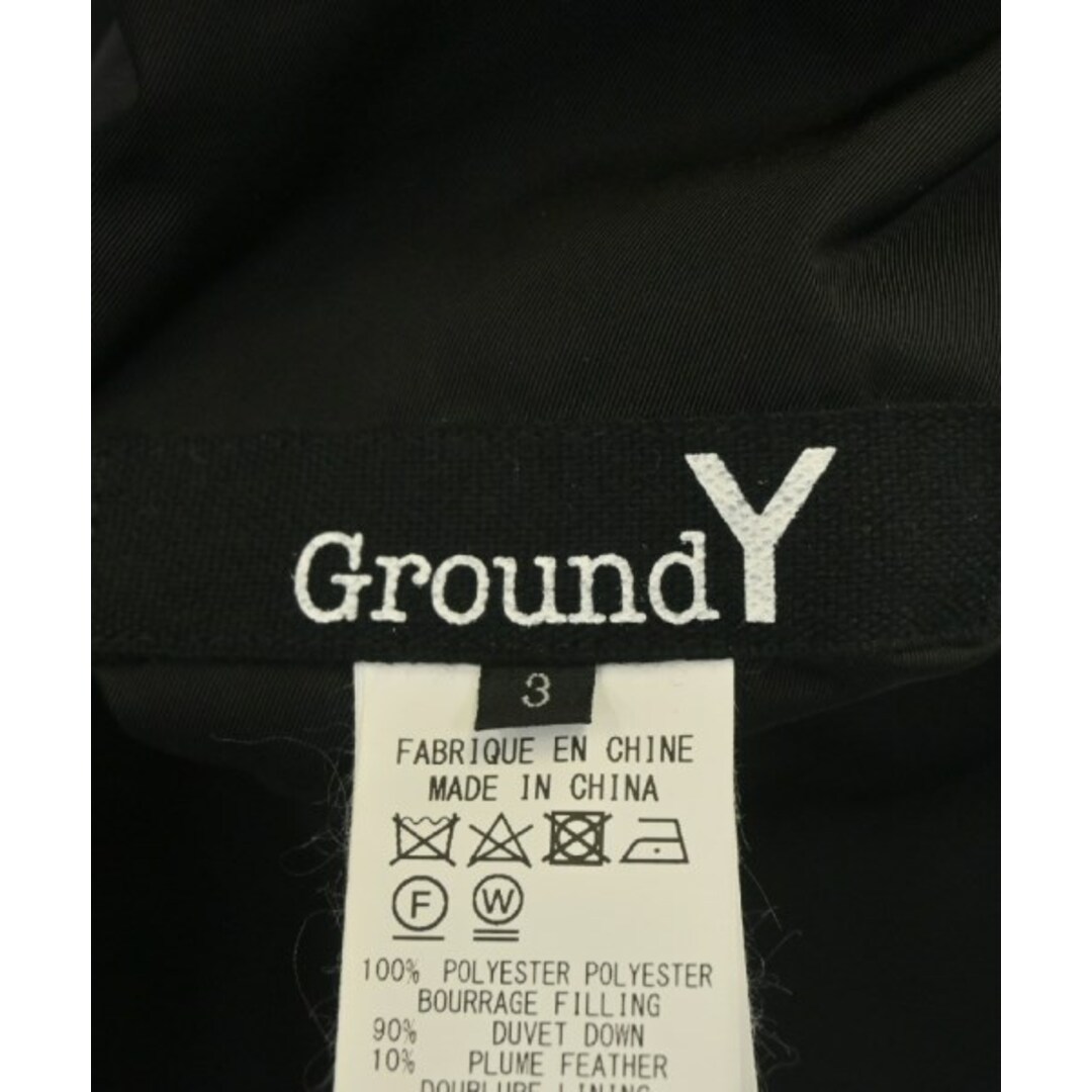 Ground Y(グラウンドワイ)のGround Y グラウンド　ワイ コート（その他） 3(M位) 黒 【古着】【中古】 メンズのジャケット/アウター(その他)の商品写真