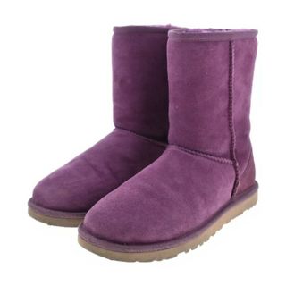 アグオーストラリア(UGG AUSTRALIA)のUGG australia アグオーストラリア ブーツ 23cm 紫 【古着】【中古】(ブーツ)