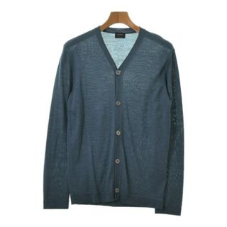 ジルサンダー(Jil Sander)のJIL SANDER ジルサンダー カーディガン 44(S位) 青系 【古着】【中古】(カーディガン)