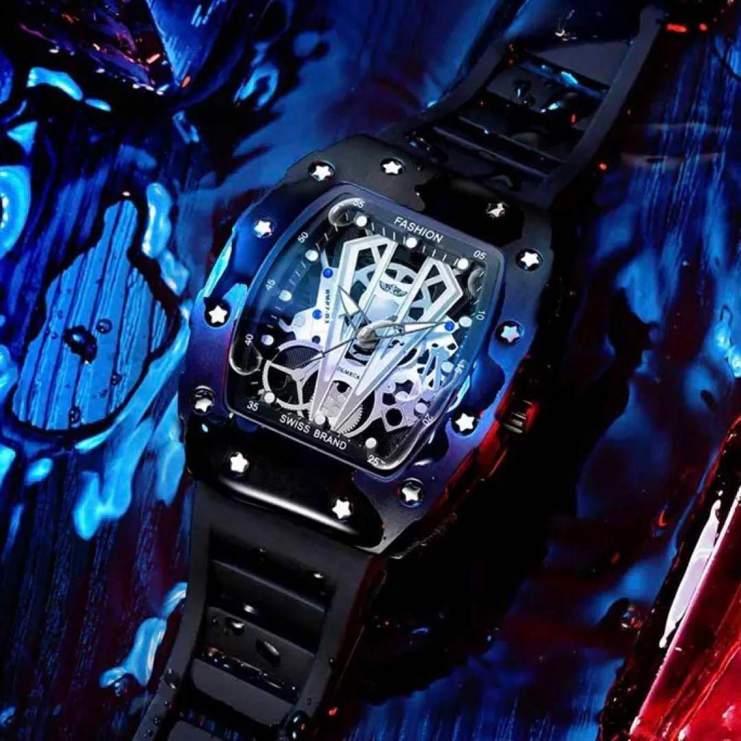 OLMECA スイスブランド　ラグジュアリー　ミリタリー腕時計　ステンレス製ステンレスバンド素材