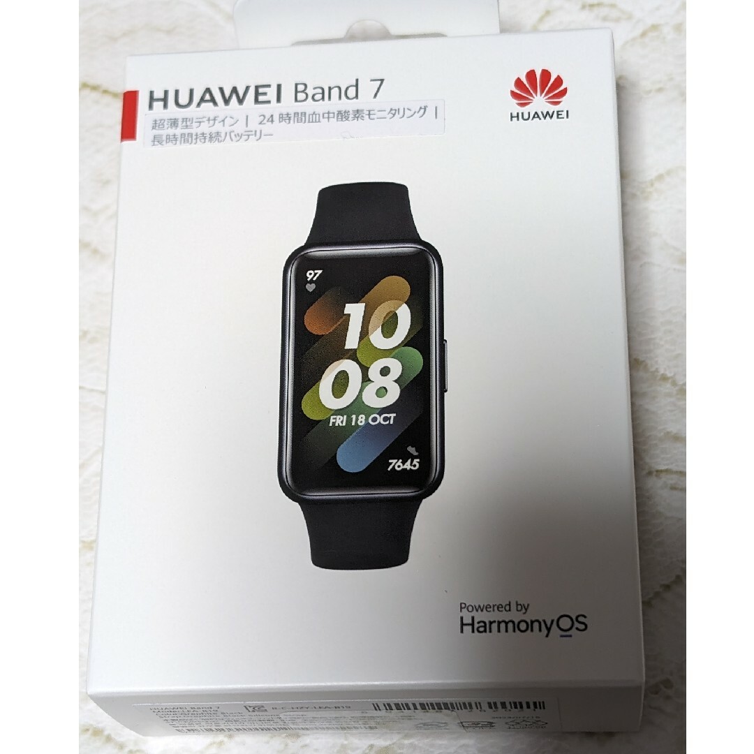 HUAWEI(ファーウェイ)のHUAWEI スマートバンド BAND 7 GRAPHITE BLACK スマホ/家電/カメラのスマートフォン/携帯電話(その他)の商品写真