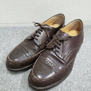 メンズビギ(MEN'S BIGI)の90s Men's Bige メンズビギ レザーシューズ　size8 ブラウン(ドレス/ビジネス)