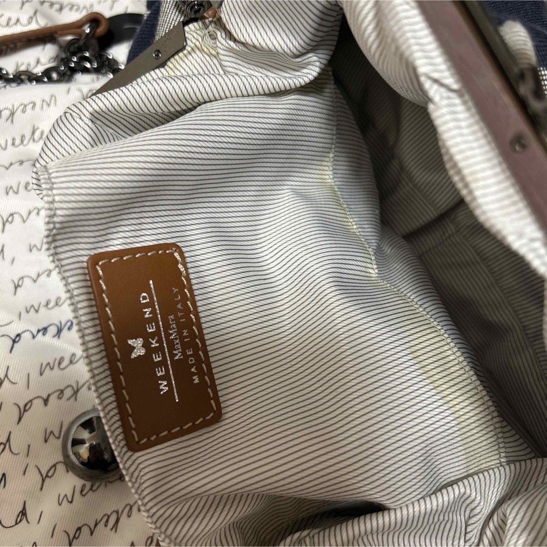 最終値下げ！WEEKEND Ｍax Mara がま口　2way ショルダーバック