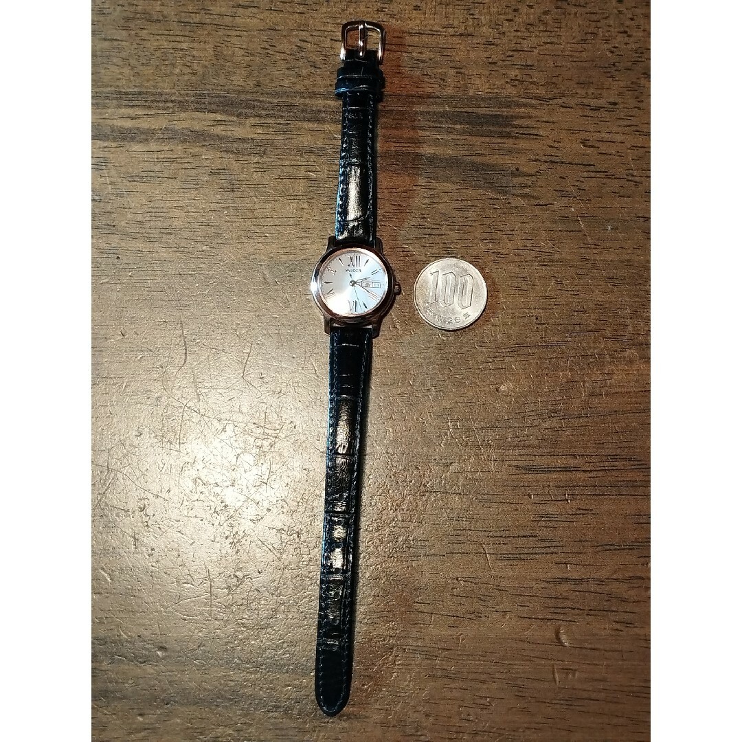 CITIZEN(シチズン)のAD1　シチズン・ウィッカ　ソーラー時計　稼働品　曜日・日付・保証書つき レディースのファッション小物(腕時計)の商品写真