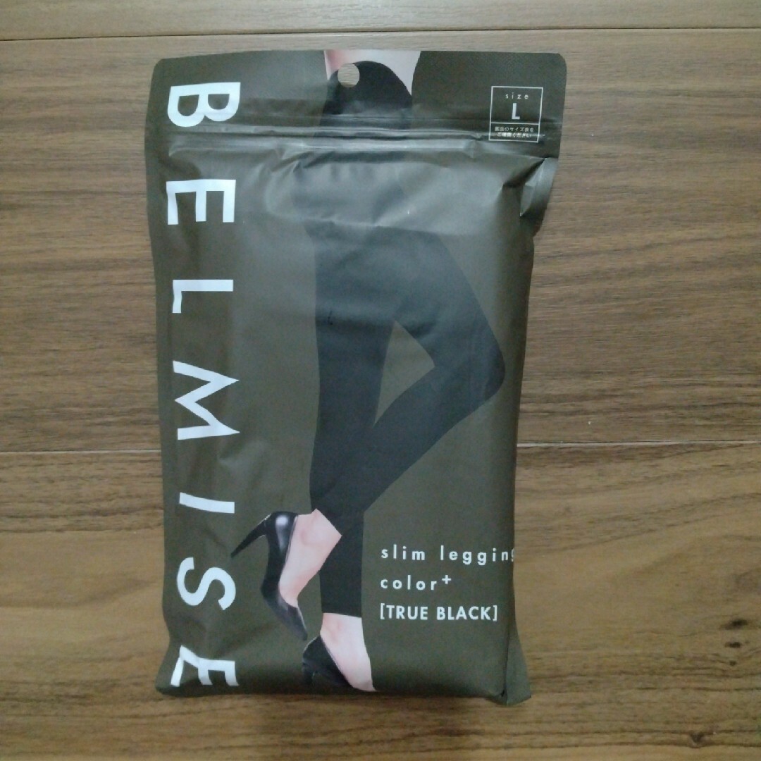 BELMISE(ベルミス)の正規品　ベルミス BELMISEスリムレギンスcolor+ Lサイズ ブラック レディースのレッグウェア(レギンス/スパッツ)の商品写真
