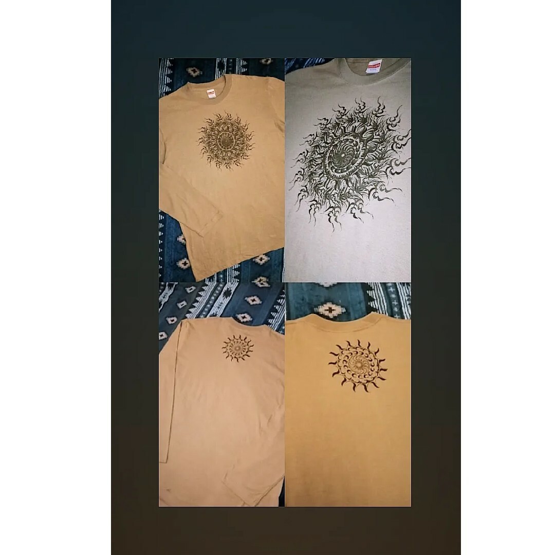 曼荼羅ロンT　Unisex　ＸＬ メンズのトップス(Tシャツ/カットソー(七分/長袖))の商品写真