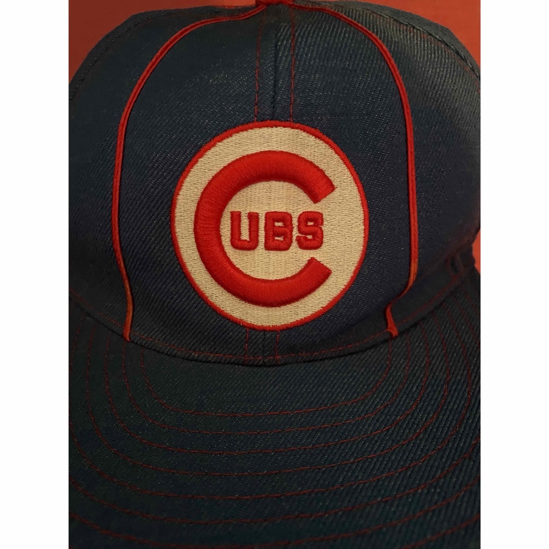MLB(メジャーリーグベースボール)のアメリカンニードル　キャップ　シカゴ　カブス　古着 メンズの帽子(キャップ)の商品写真