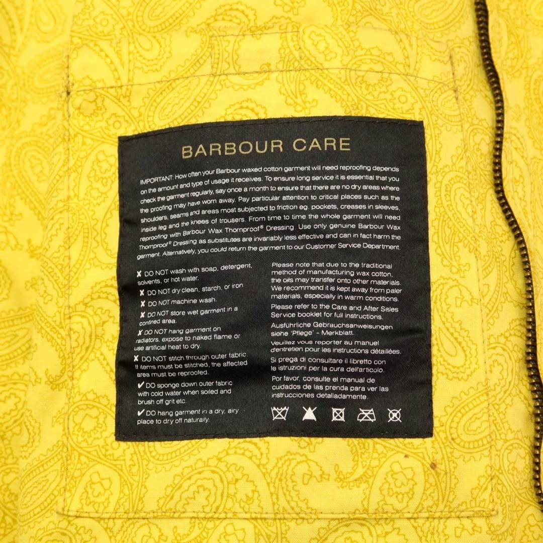 Barbour(バーブァー)の【中古】バーブァー バブアー Barbour SL BEDALE オイルドコットン チェック フィールドジャケット オリーブxネイビー【サイズ36】【メンズ】 メンズのジャケット/アウター(マウンテンパーカー)の商品写真