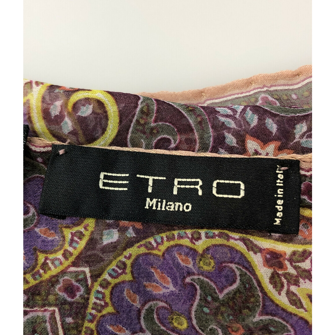 ETRO(エトロ)のエトロ ETRO シアースカーフ シルク100%    レディース レディースのファッション小物(バンダナ/スカーフ)の商品写真