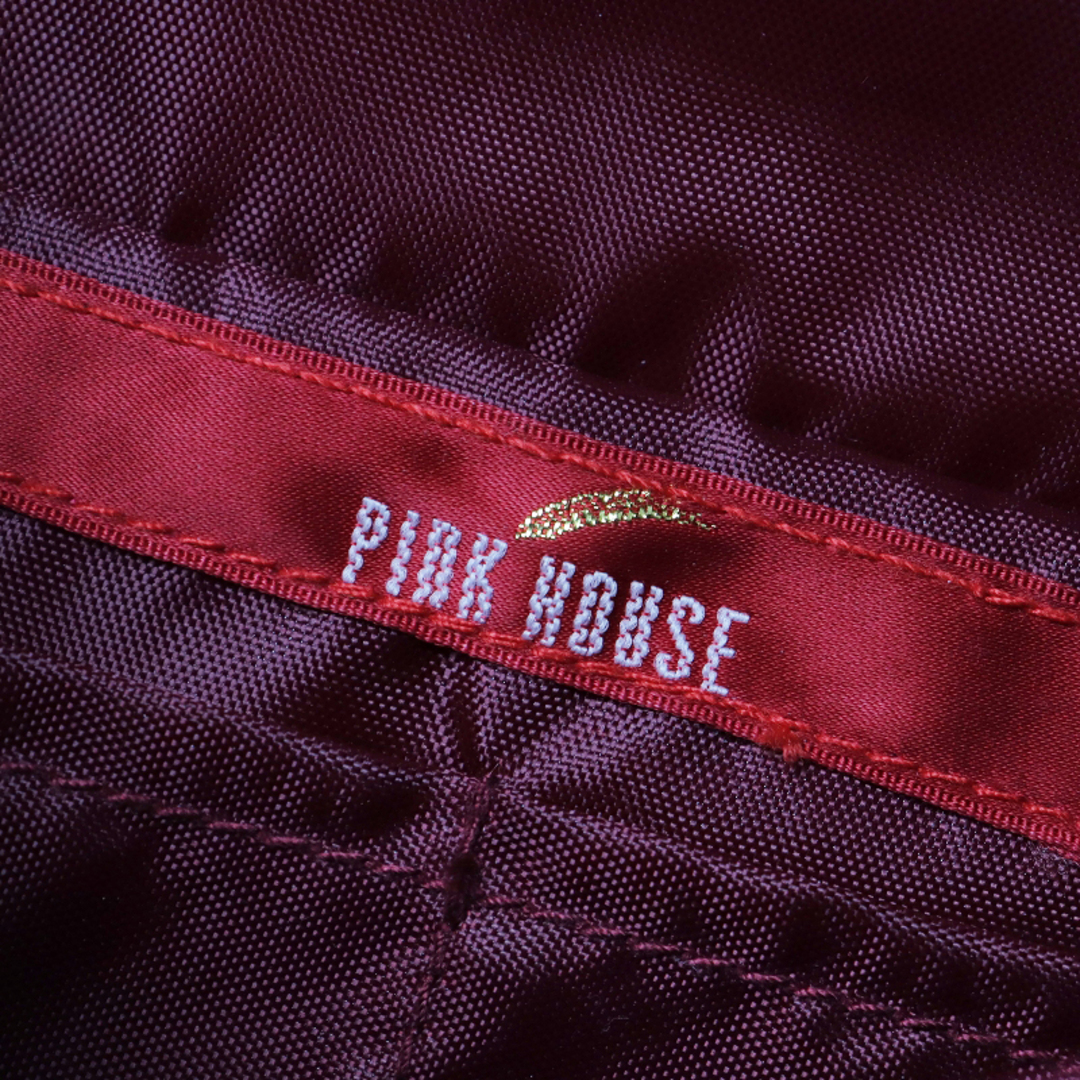 PINK HOUSE(ピンクハウス)の美品 ピンクハウス PINK HOUSE ブーケプリント PVC ショルダーバッグ/レッド フラワー ローズ 薔薇 バラ【2400013679572】 レディースのバッグ(ショルダーバッグ)の商品写真