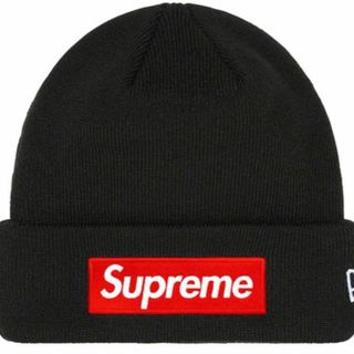 シュプリーム(Supreme)のSupreme New Era Box Logo Beanie Black(ニット帽/ビーニー)