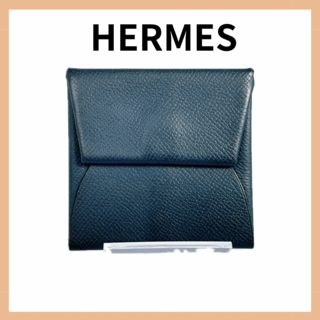 エルメス(Hermes)のエルメス バスティア コインケース D  財布 美品 ネイビー ユニセックス(コインケース)