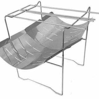焚き火台　コンパクト キャンプ 折りたたみ a4サイズ ステンレス製 収納袋付(ストーブ/コンロ)