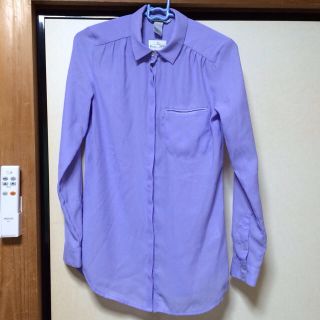 エイチアンドエム(H&M)のパープルシャツ♡(シャツ/ブラウス(長袖/七分))