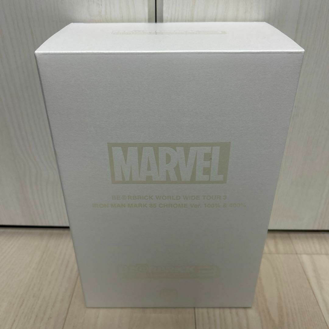 BE@RBRICK IRON MAN MARK85 CHROME 100\u0026400