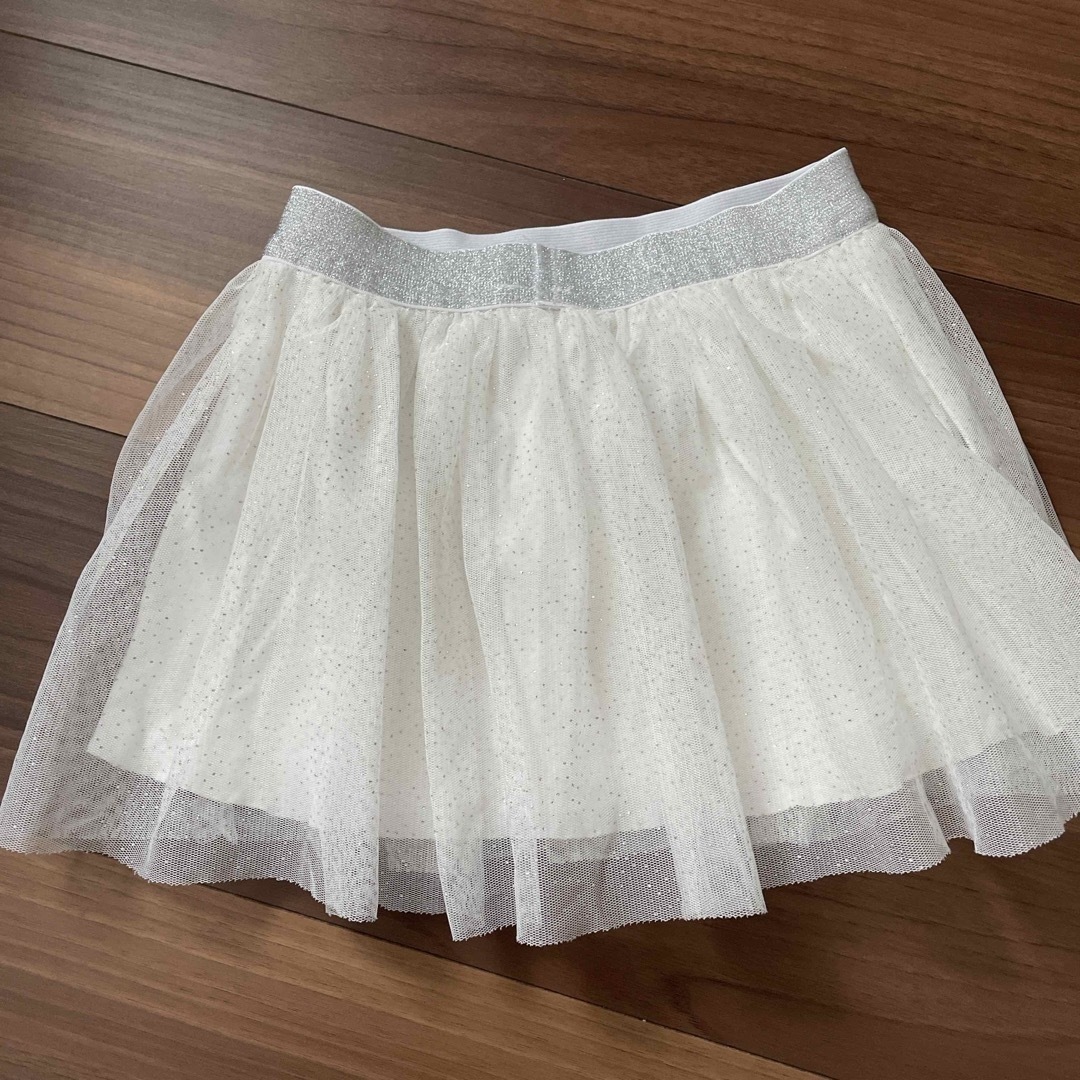 PETIT BATEAU(プチバトー)のプチバトー　ラメチュールスカート キッズ/ベビー/マタニティのキッズ服女の子用(90cm~)(スカート)の商品写真