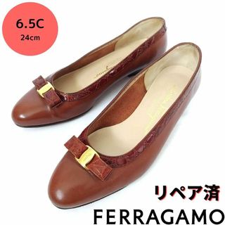 サルヴァトーレフェラガモ(Salvatore Ferragamo)の良品❤フェラガモ【Ferragamo】ミニ ヴァラリボン パンプス(ハイヒール/パンプス)