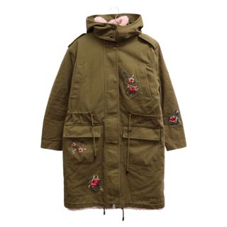 レッドヴァレンティノ(RED VALENTINO)のRED VALENTINO レッド ヴァレンティノ Sweet Roses フラワー刺繍パッチフェイクファーライナー付きコート レディース WR3CK00S63F(その他)